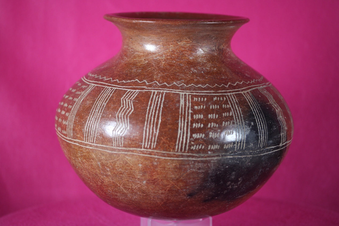 Authentic Pre Columbian Artifact Decorated Olla Chupicuaro Arte Primitivo T103