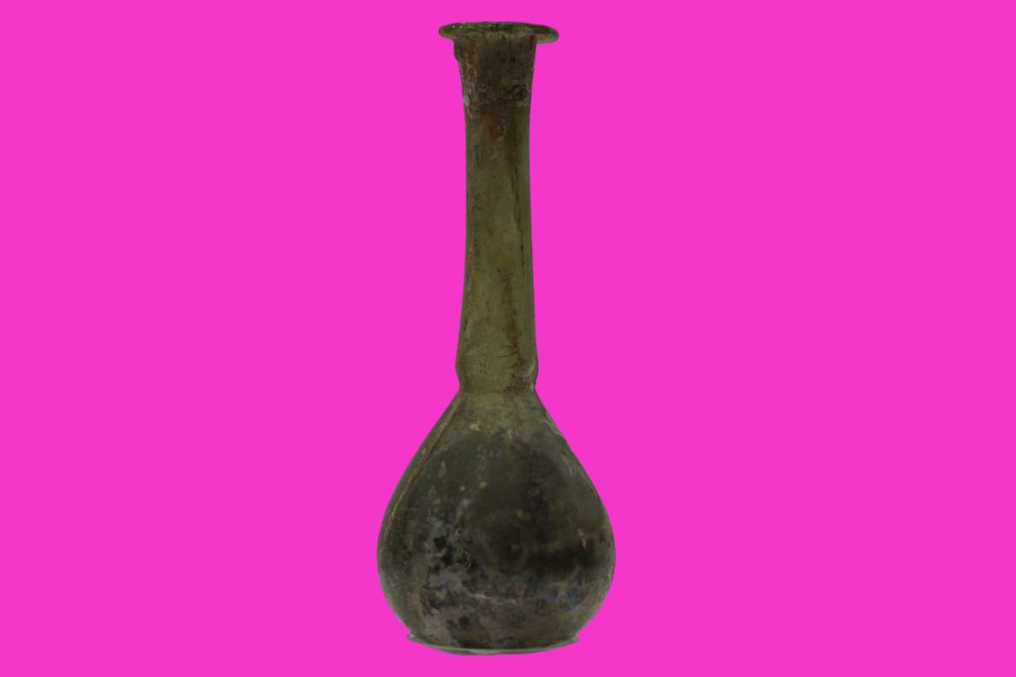 Authentic Ancient Holy Land Artifact Glass Bottle 100-300 AD Roman Era COA J20