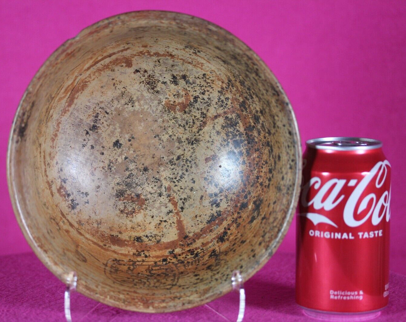 Authentic Pre Columbian Artifact Decorated Mayan Bowl 250 900 AD Yucatan COA T84