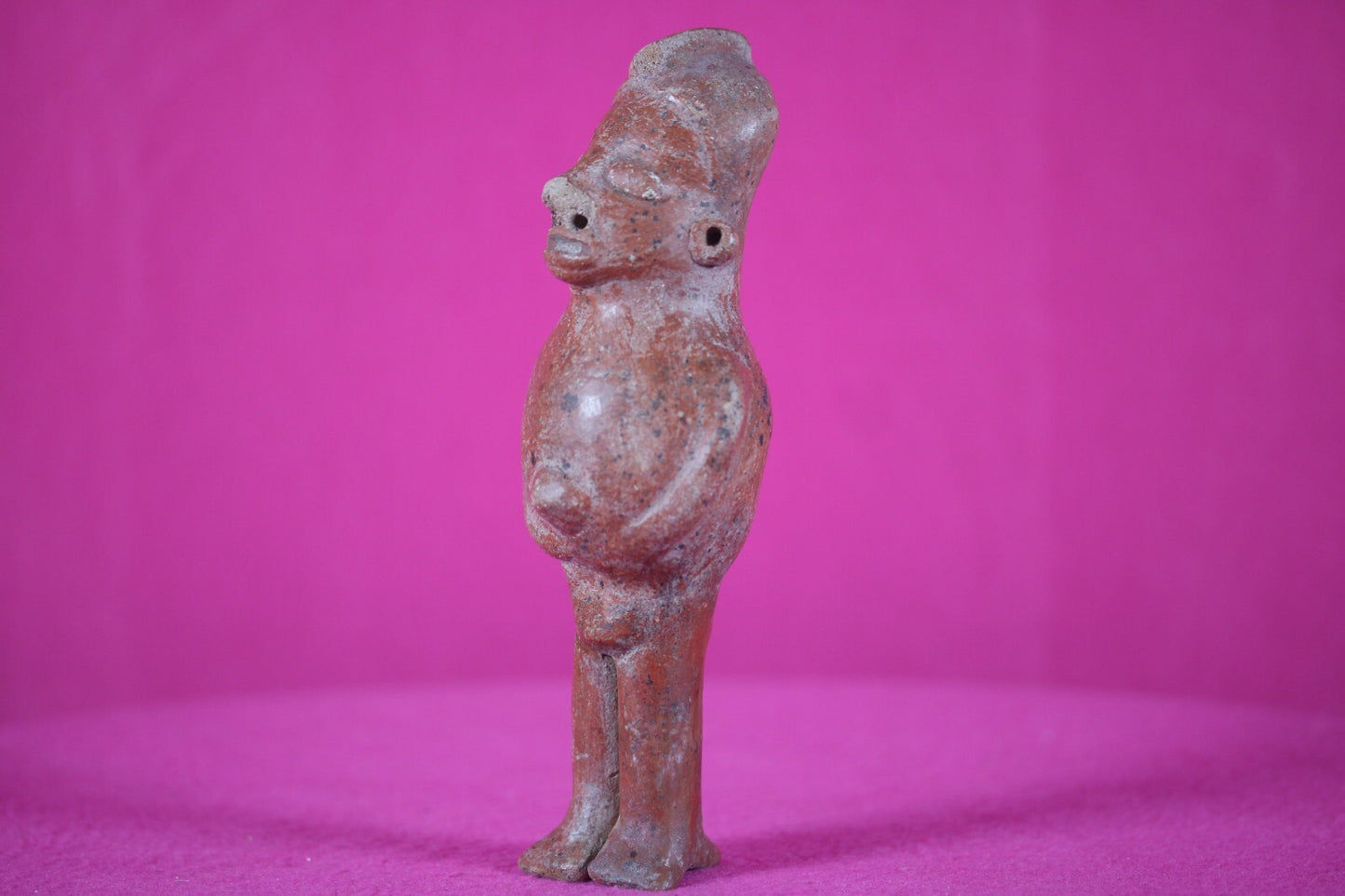 Ex Actor Kirk Douglas Authentic Pre Columbian Artifact Rattle Figure COA T110