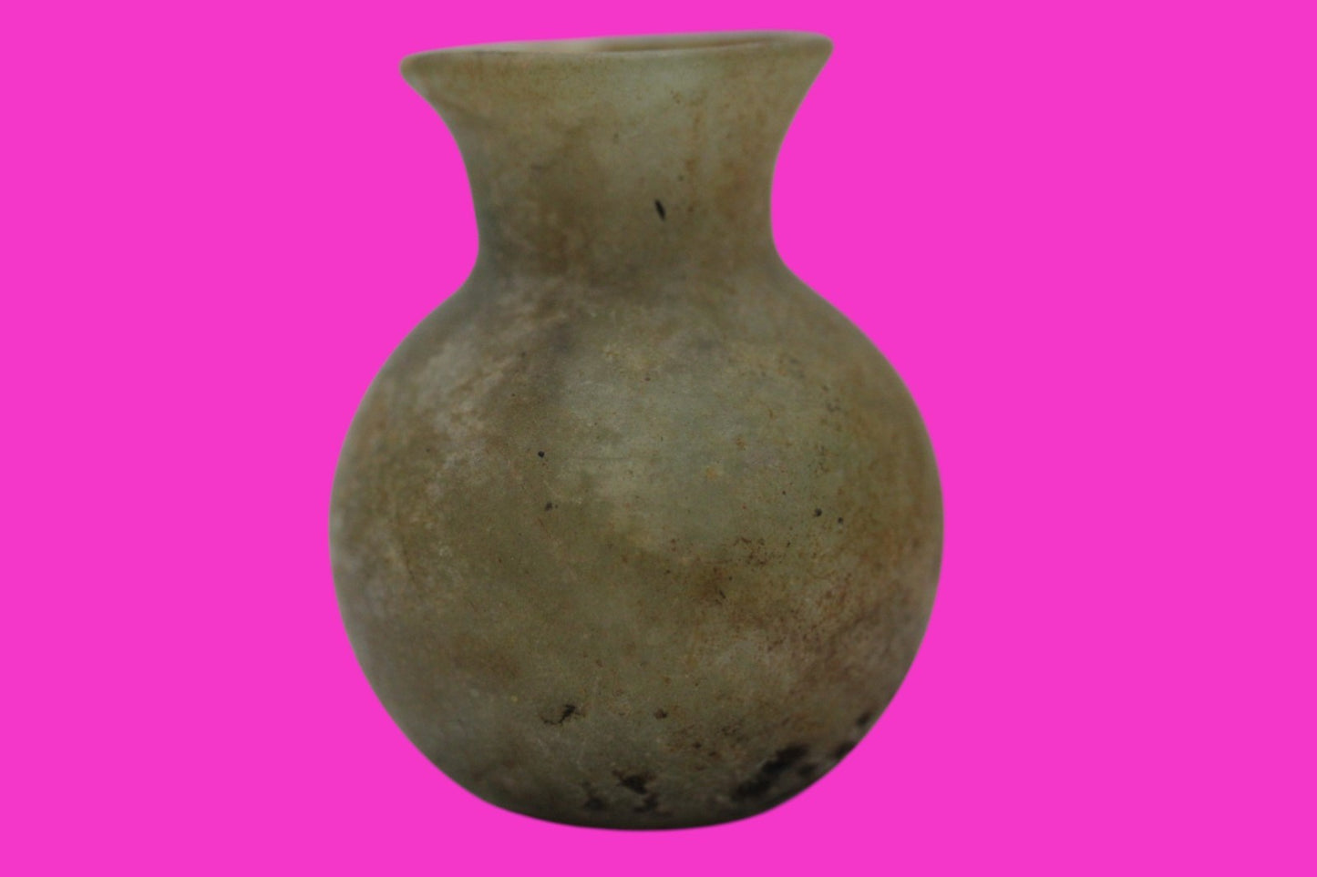 Authentic Ancient Holy Land Artifact Glass Bottle 100-300 AD Roman Era COA J17