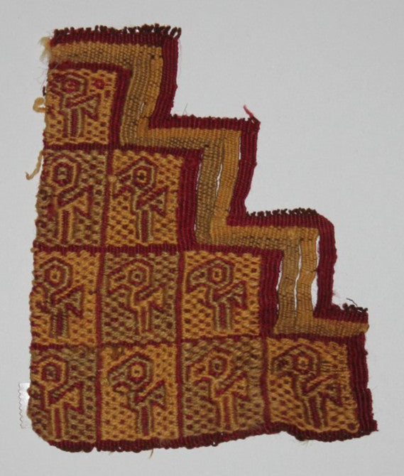 Authentic Pre Columbian Artifact Frameable Textile Border Chancay Peru COA 16