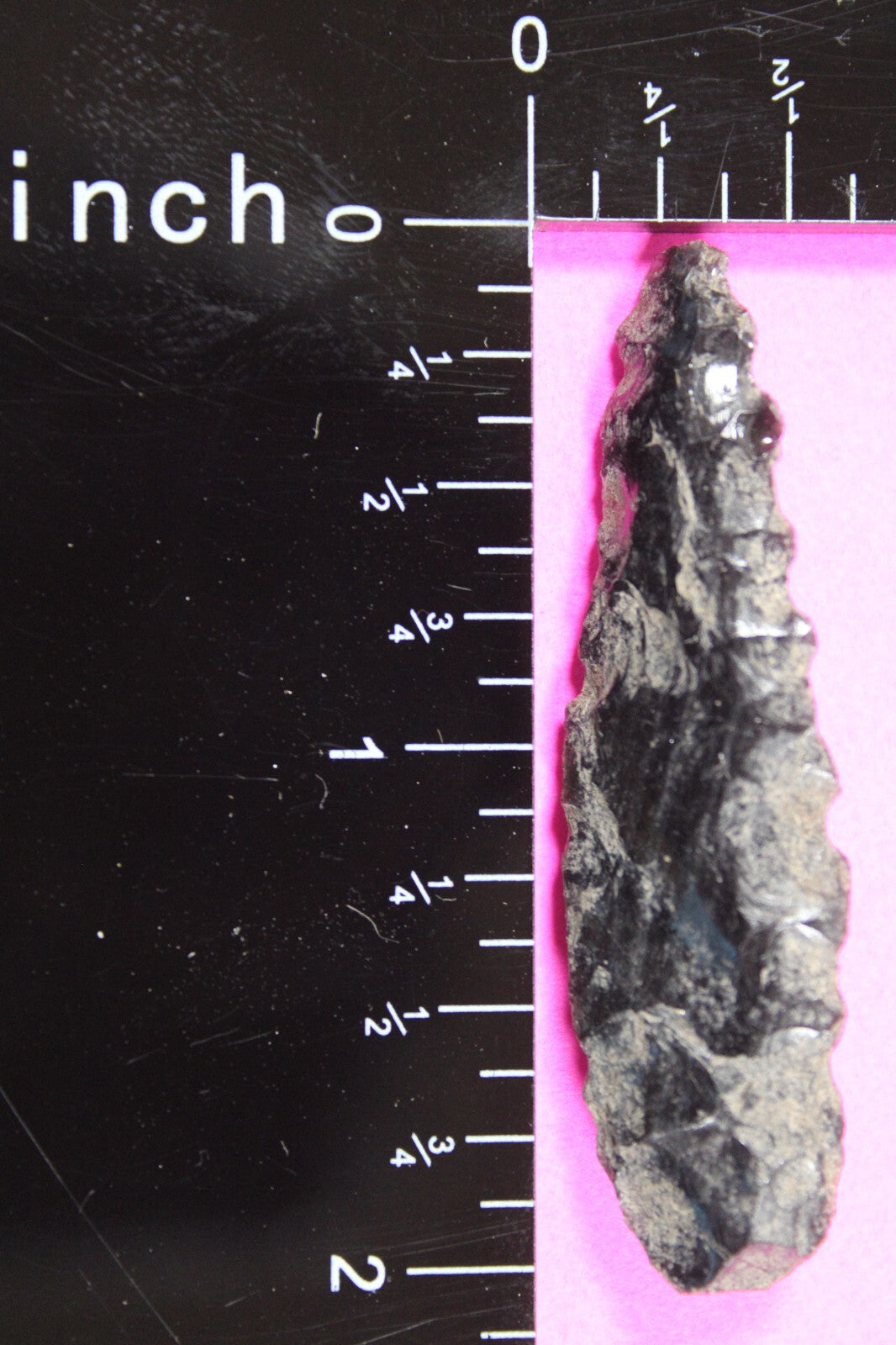 Authentic Pre Columbian Artifact Aztec Arrowhead Battle of Mexico City COA 23