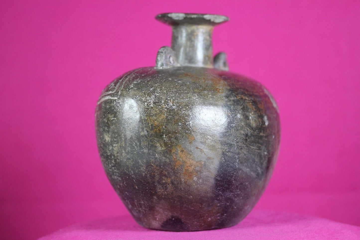 Pre Columbian Artifact Moche Incised Pottery 100-800 AD Peru Authentic COA J27