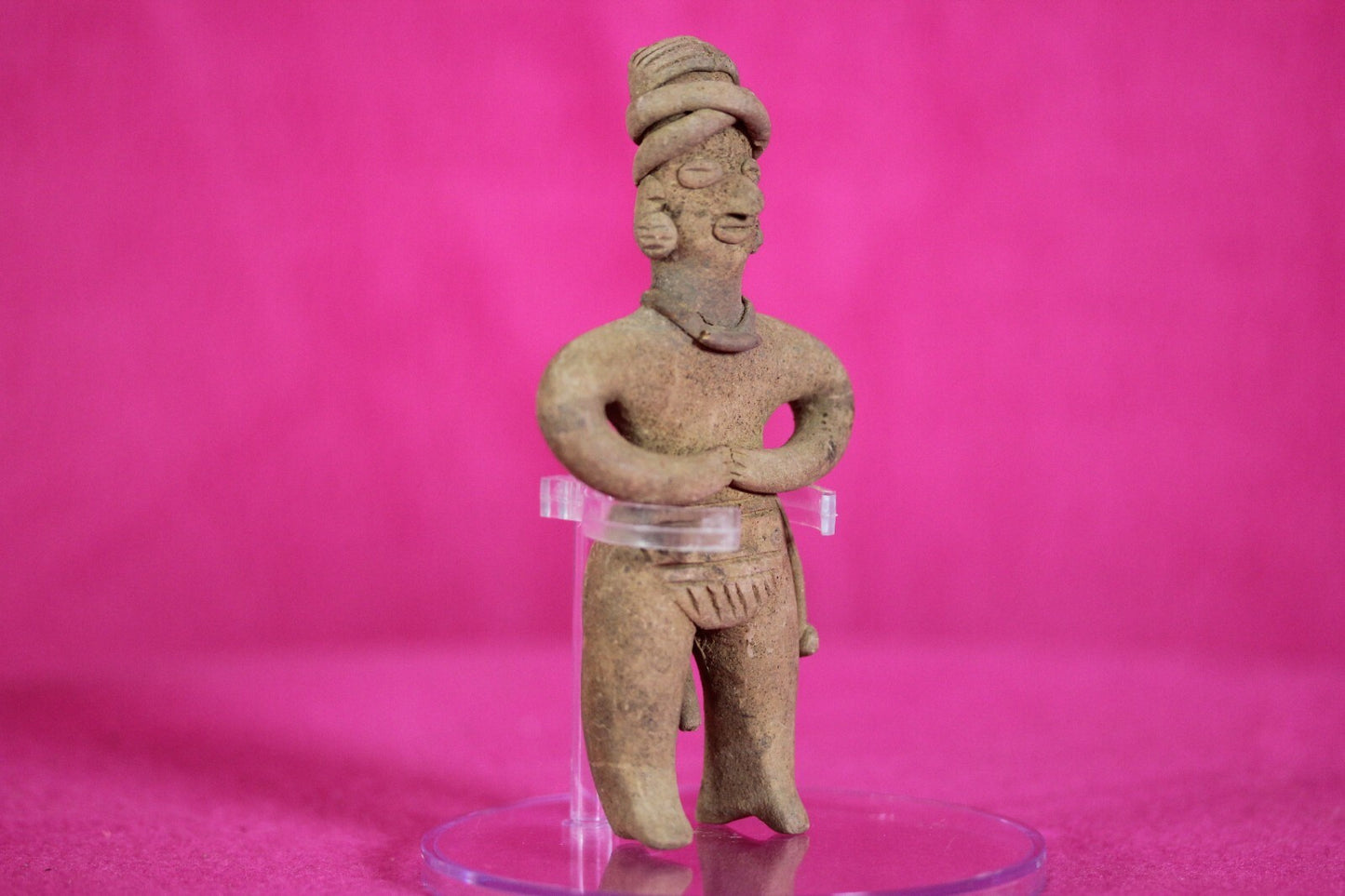 Authentic Pre Columbian Artifact Tomb Figure Colima Mexico 200 BC-500 AD COA T99