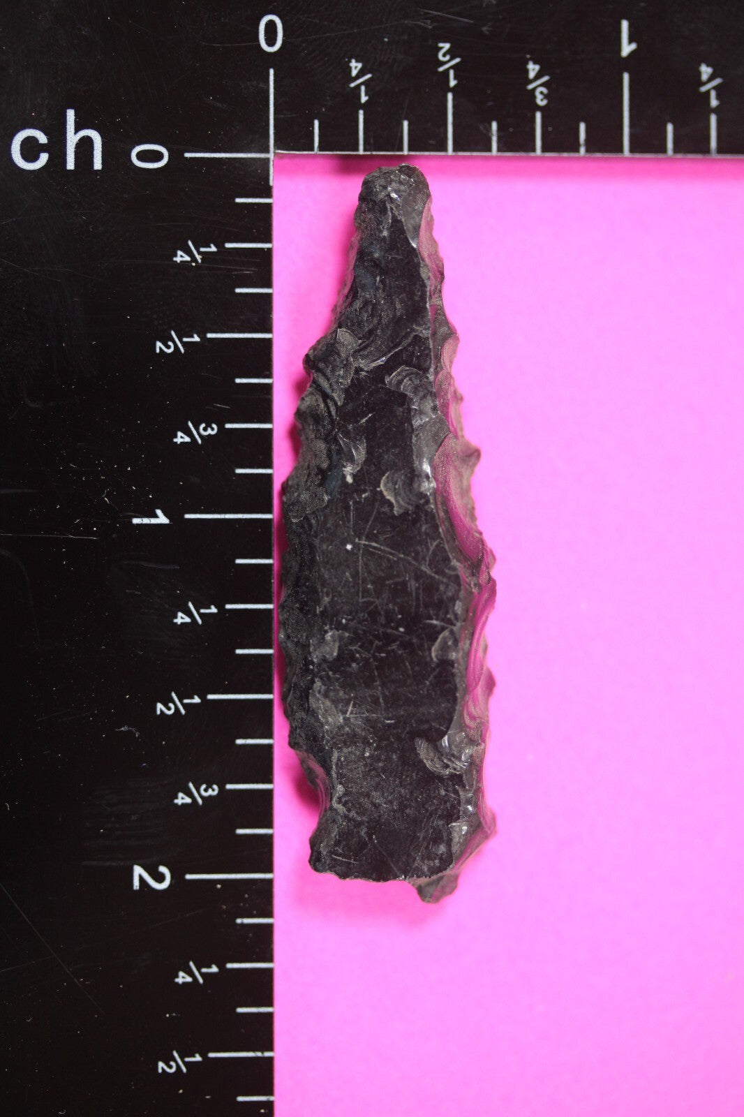 Pre Columbian Artifact Authentic Aztec Arrowhead Battle of Mexico City COA 30