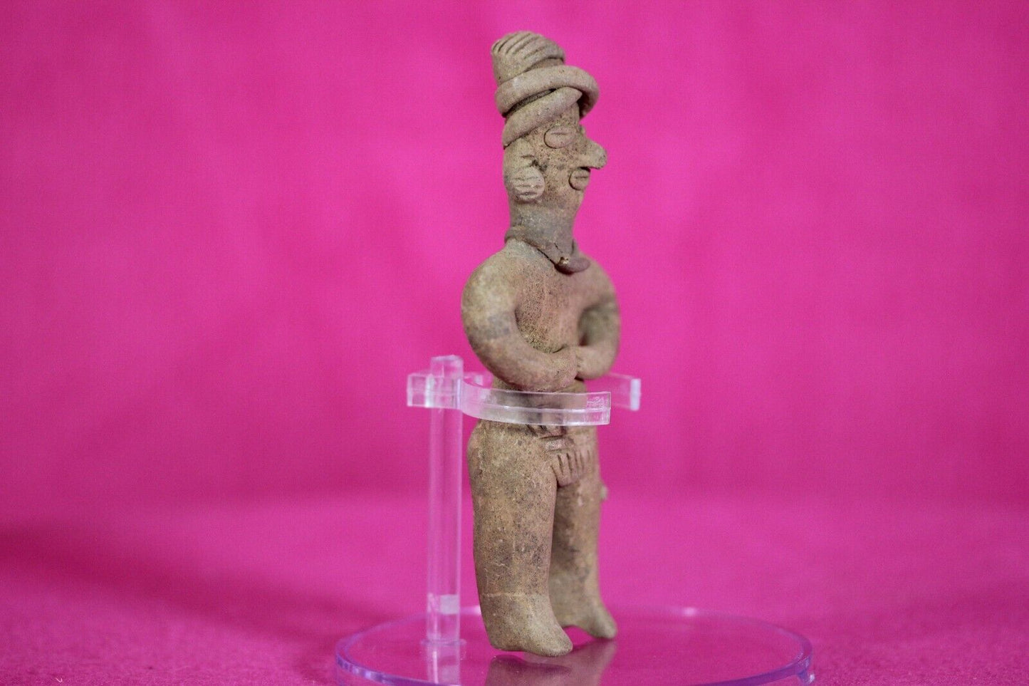 Authentic Pre Columbian Artifact Tomb Figure Colima Mexico 200 BC-500 AD COA T99