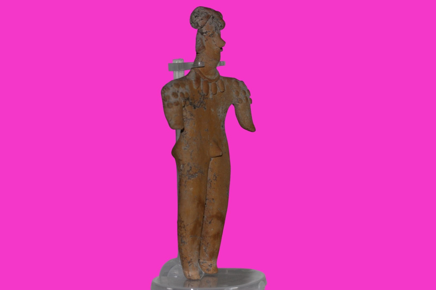 Pre Columbian Artifact 8 Inch Shaman Tomb Figure Colima Mexico 100 BC COA 249