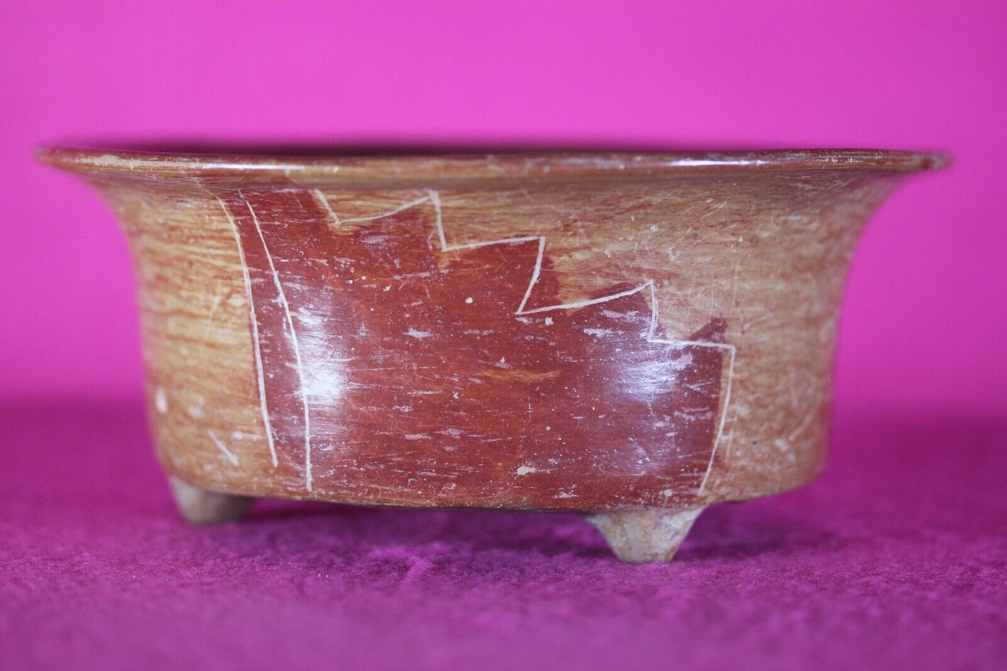 Authentic Pre Columbian Artifact Michoacan Pottery Bowl Arte Primitivo COA T25