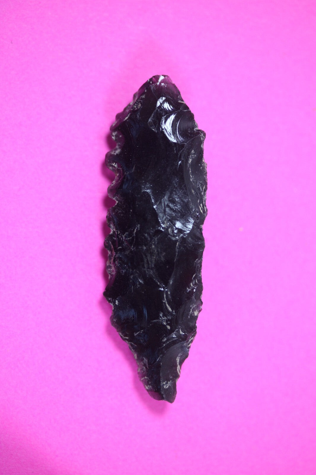 Authentic Pre Columbian Artifact Aztec Arrowhead Battle of Mexico City COA 57