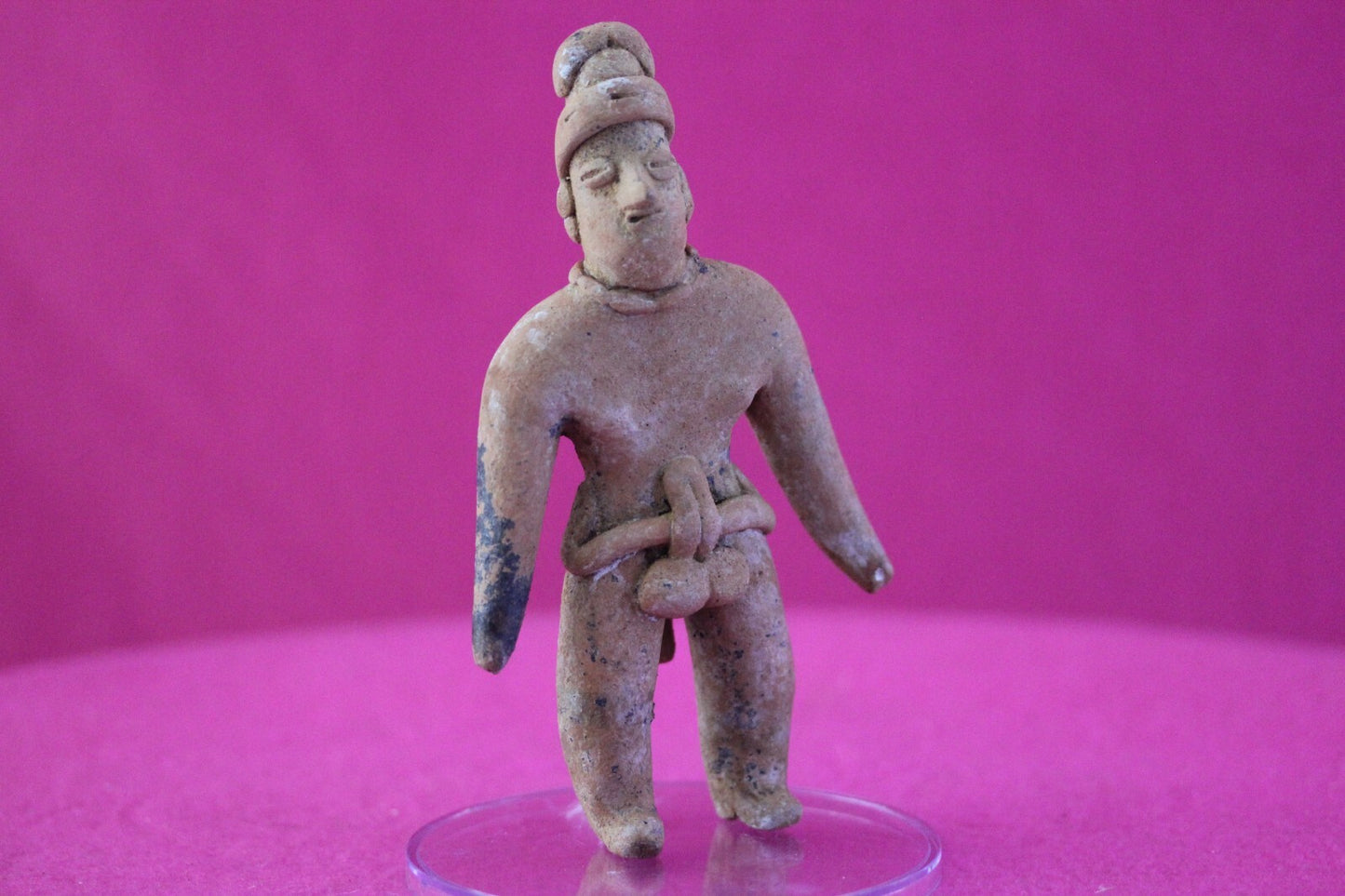 Authentic Pre Columbian Artifact Tomb Figure Colima Mexico 100 BC-250 AD COA 163