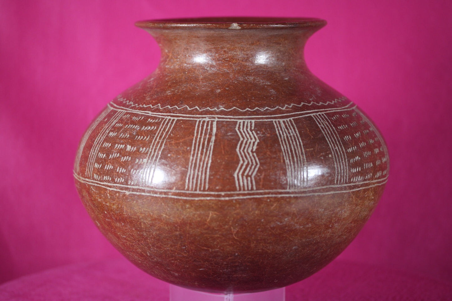 Authentic Pre Columbian Artifact Decorated Olla Chupicuaro Arte Primitivo T103