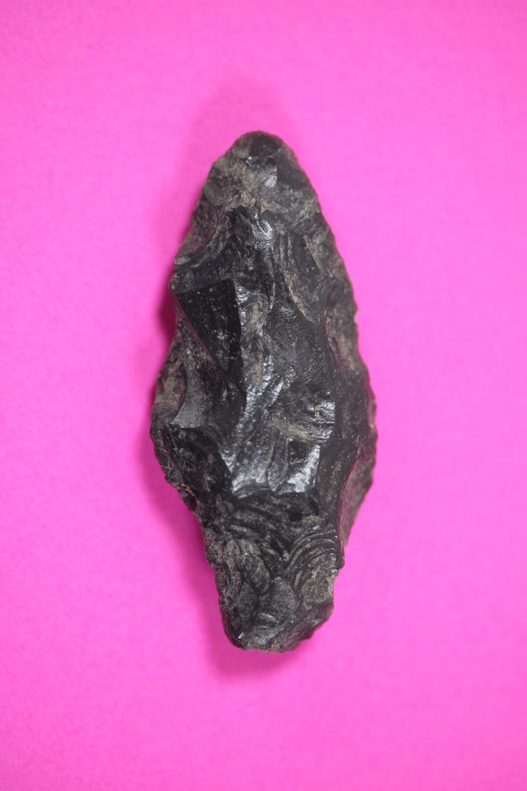 Authentic Pre Columbian Artifact Aztec Arrowhead Battle of Mexico City COA 87