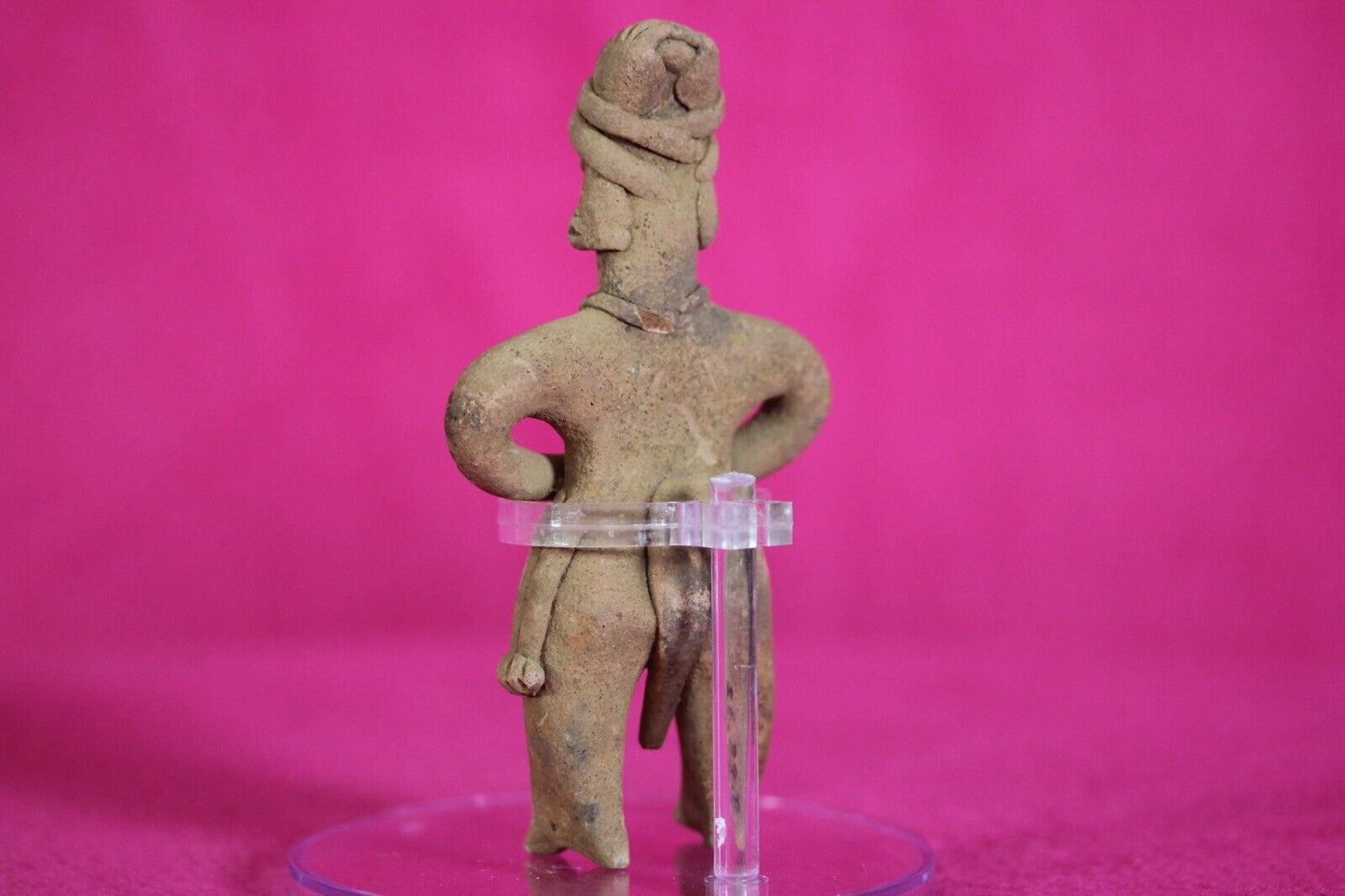 Authentic Pre Columbian Artifact Tomb Figure Colima Mexico 200 BC-500 AD COA T99