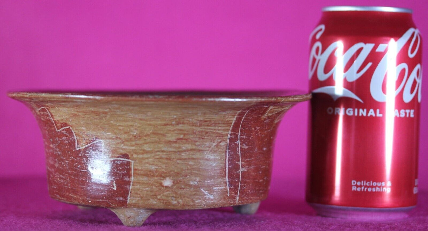 Authentic Pre Columbian Artifact Michoacan Pottery Bowl Arte Primitivo COA T25