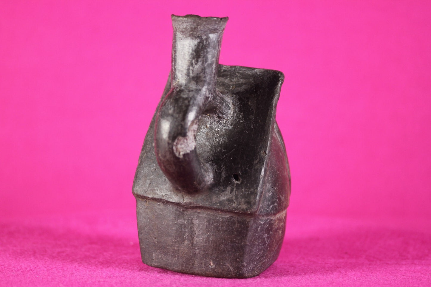 Authentic Pre Columbian Artifact House Stirrup Vessel Moche Peru COA J66