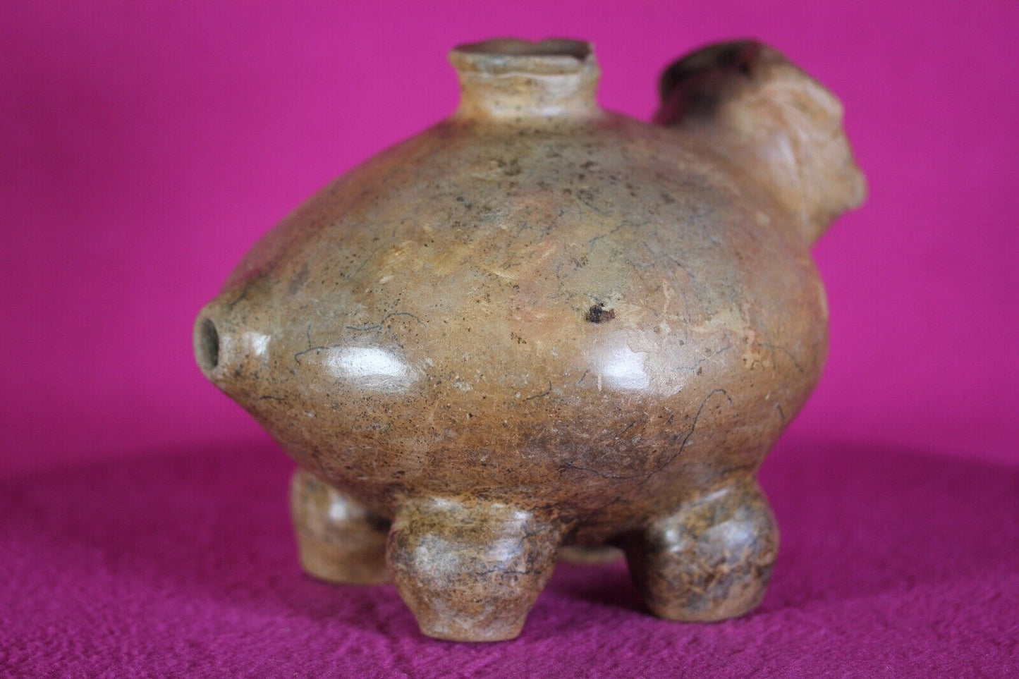 Authentic Pre Columbian Artifact Effigy Jar Calima Ex Arte Primitivo COA T30