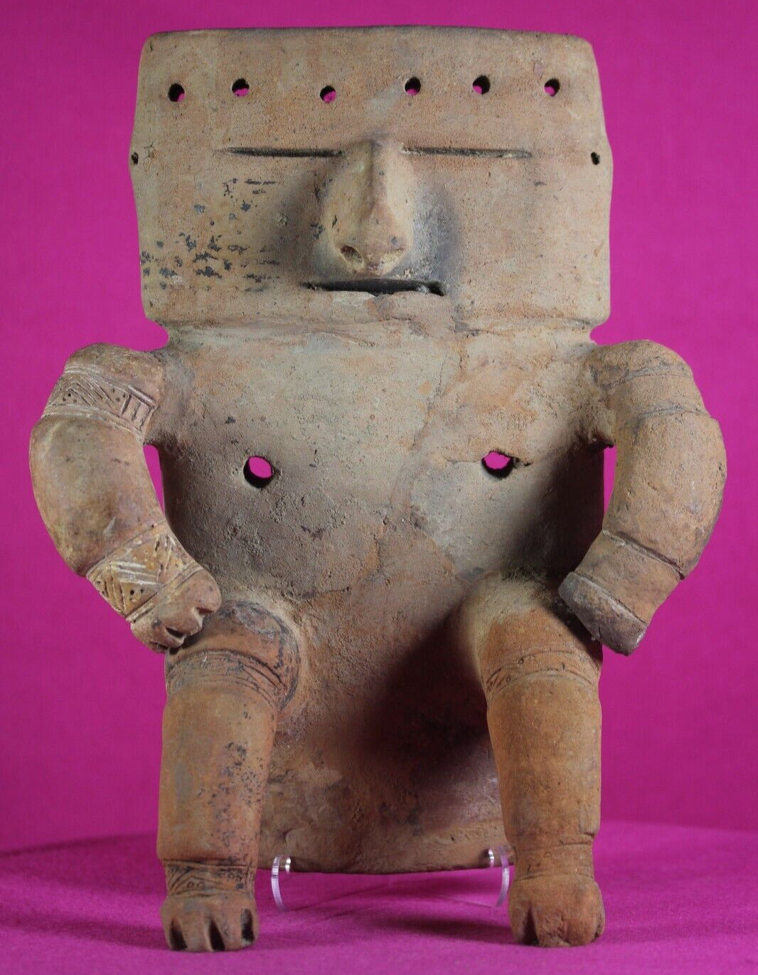 Authentic Pre Columbian Artifact Quimbaya Retablo Columbia 800-1300 AD COA J83