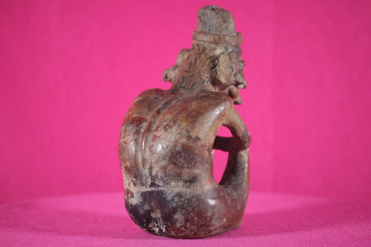 Ex Sotheby's Authentic Pre Columbian Artifact Nayarit Hunchback Figure COA T117