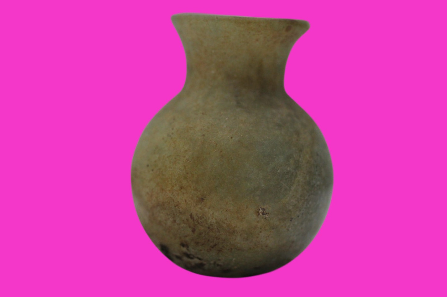 Authentic Ancient Holy Land Artifact Glass Bottle 100-300 AD Roman Era COA J17