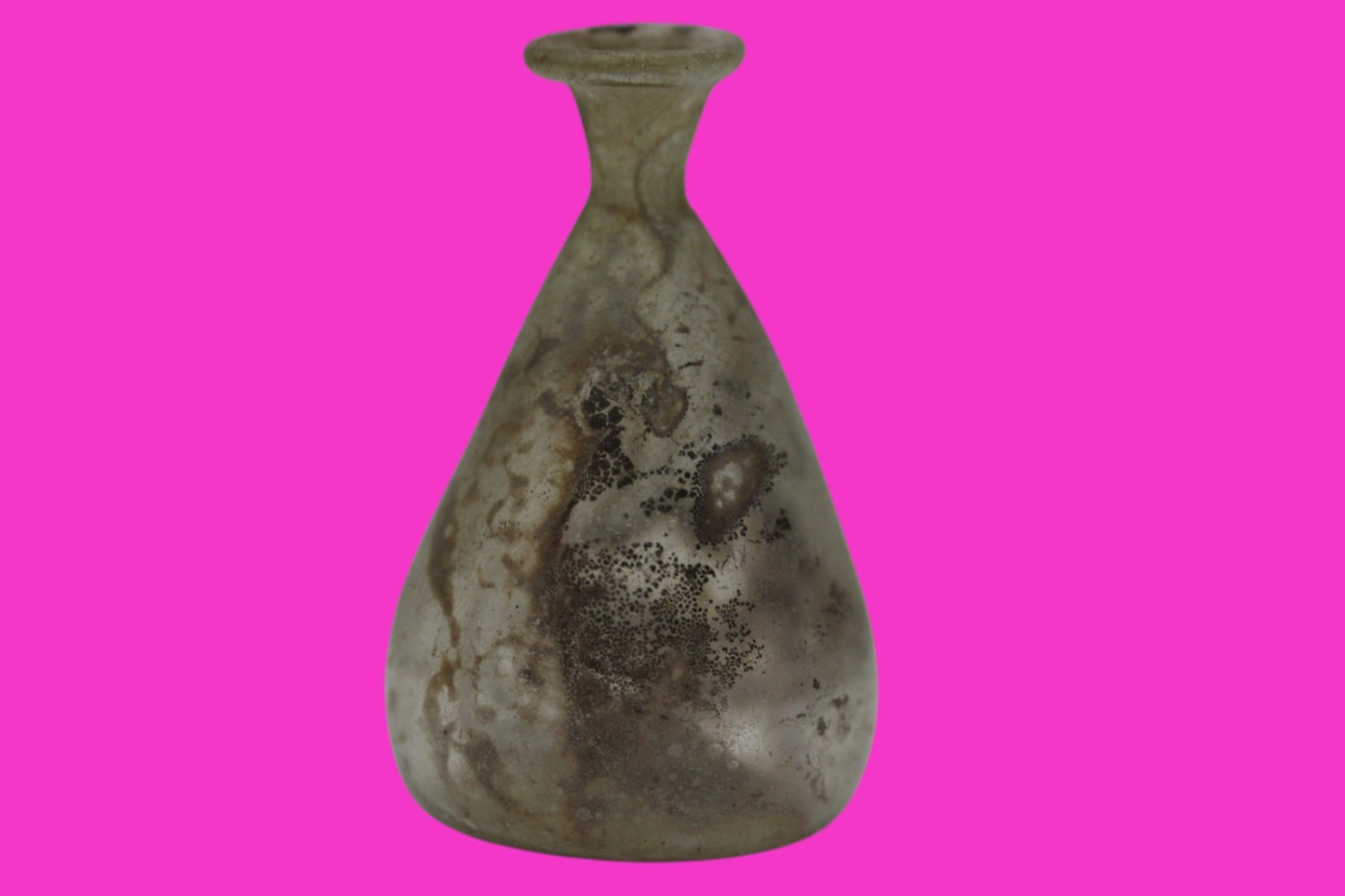 Authentic Ancient Holy Land Artifact Glass Bottle 100-300 AD Roman Era COA J08