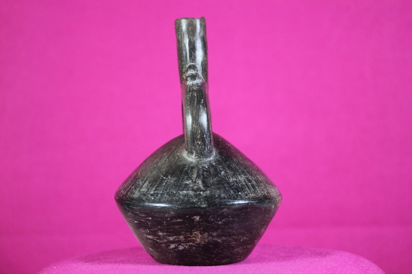 Pre Columbian Artifact Moche Stirrup Jar Pottery 100-800 AD Authentic COA J25
