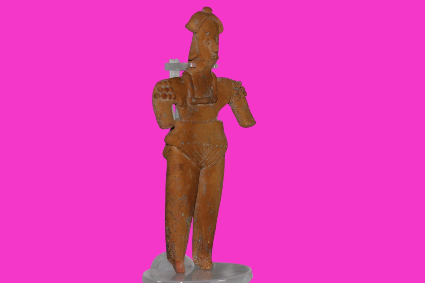 Pre Columbian Artifact BIG Female Shaman Tomb Figure Colima Mexico 100BC COA 248