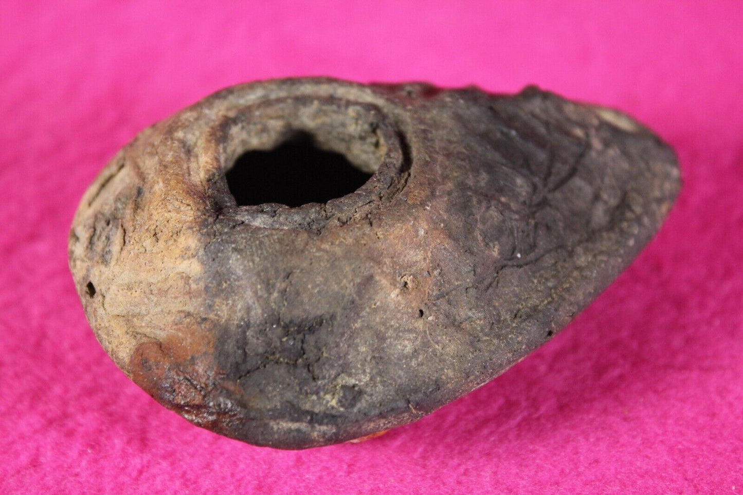 Holy Land Jesus Christ Homeland Artifact Oil Lamp Israel 300-500 AD with COA J45