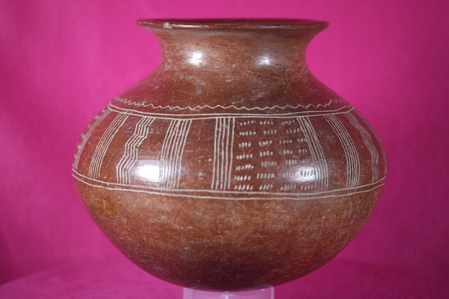 Authentic Pre Columbian Artifact Decorated Olla Chupicuaro Arte Primitivo T103
