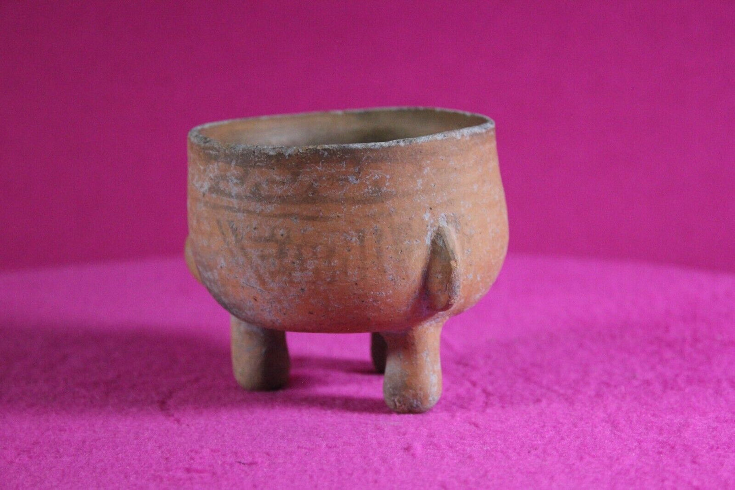 Authentic Pre Columbian Artifact Mini Tripod Bowl 1000-1400 AD Nicaragua COA J93