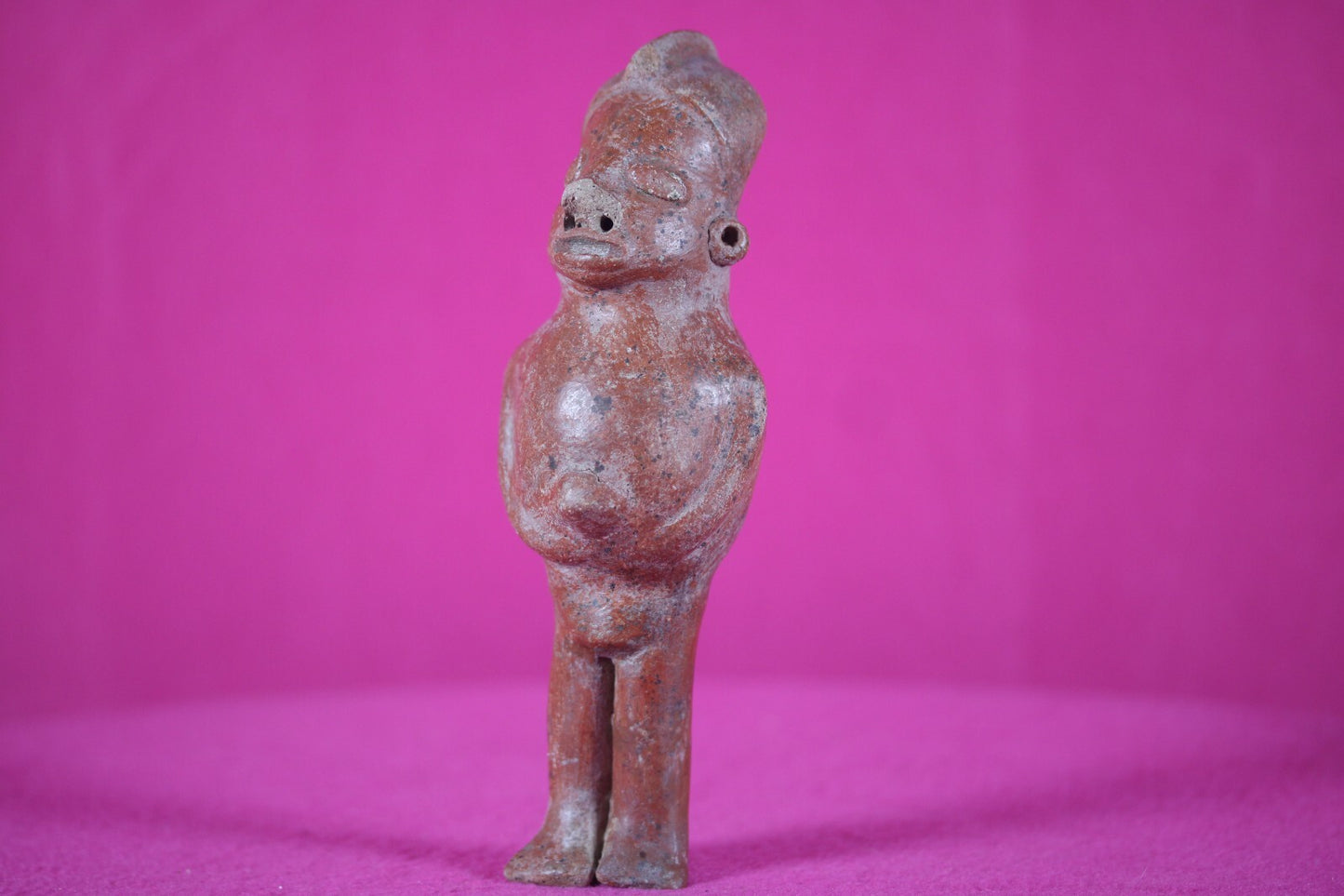 Ex Actor Kirk Douglas Authentic Pre Columbian Artifact Rattle Figure COA T110