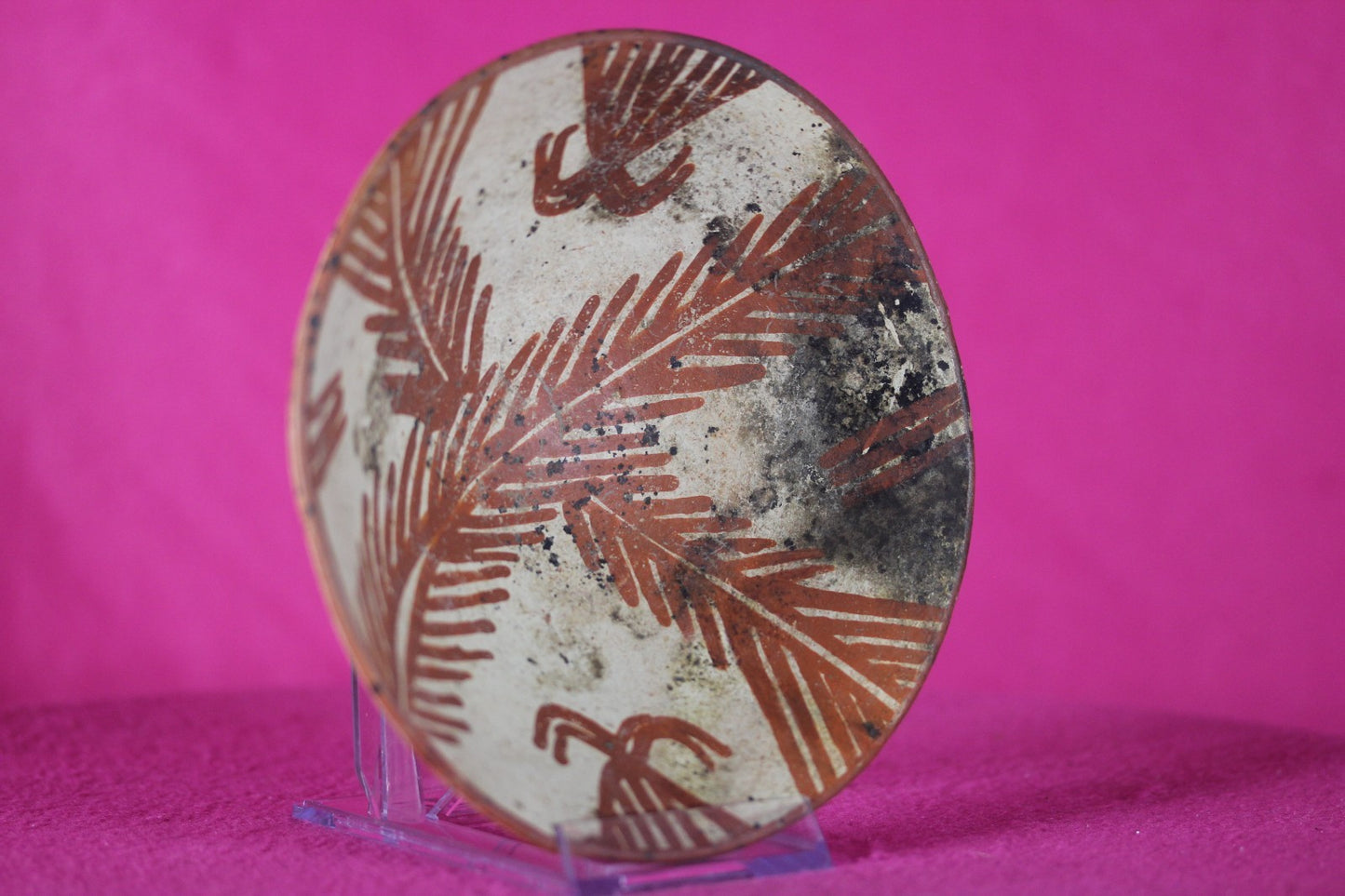Authentic Pre Columbian Artifact Decorated Bowl Cajamarca Peru Pre Inca COA 206