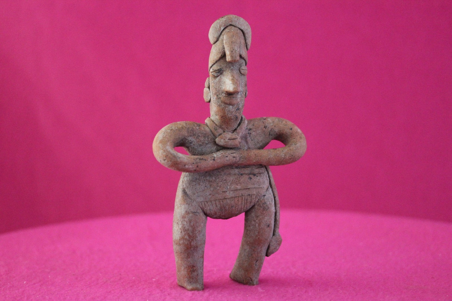 Authentic Pre Columbian Artifact Male Shaman Tomb Figure Colima Mexico COA 200
