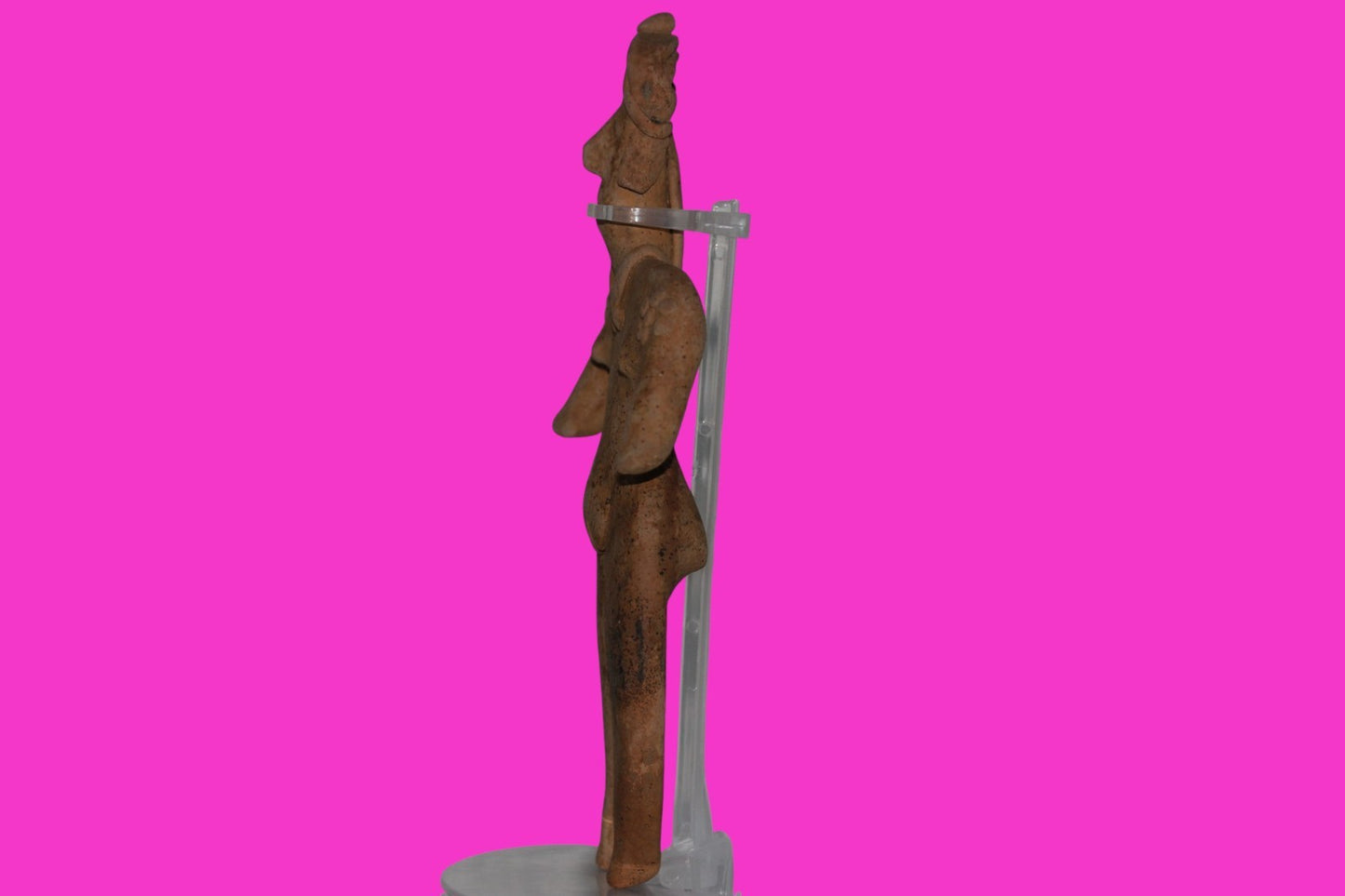 Pre Columbian Artifact BIG Female Shaman Tomb Figure Colima Mexico 100BC COA 237