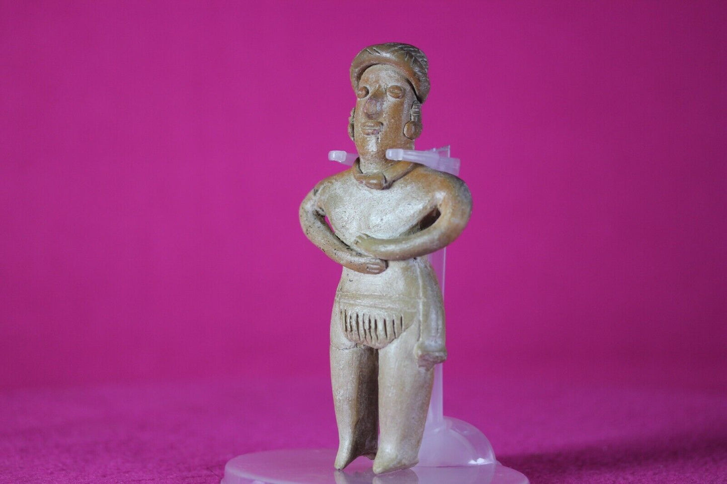 Pre Columbian Artifact Colima Figure Mexico 300BC-300AD Certified COA J32