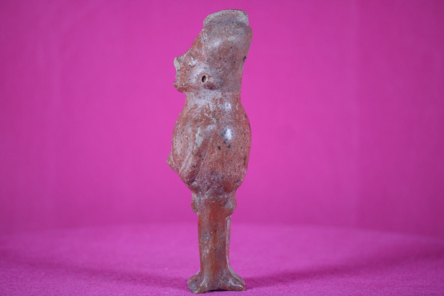 Ex Actor Kirk Douglas Authentic Pre Columbian Artifact Rattle Figure COA T110