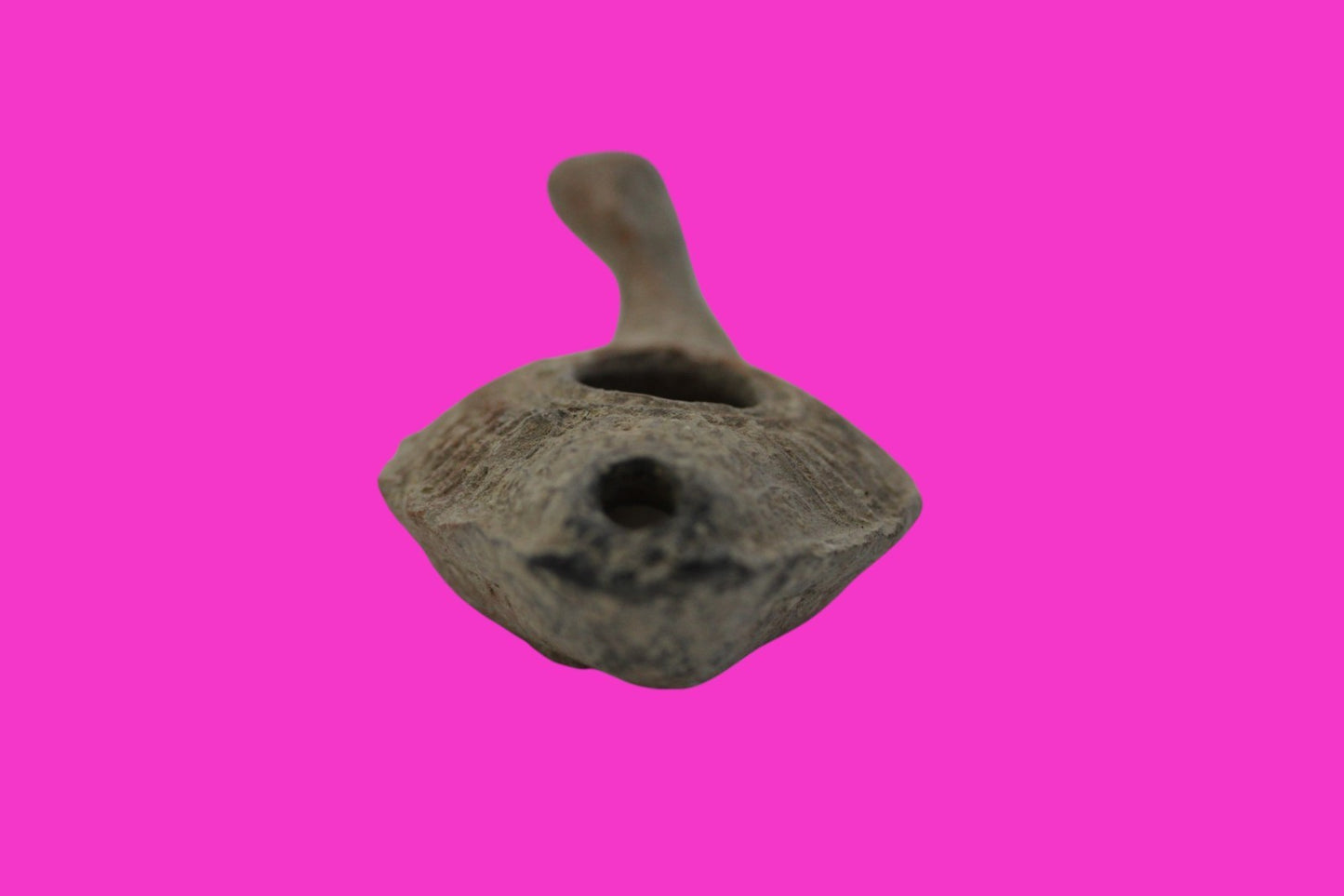 Ancient Holy Land Oil Lamp Artifact Hesus Christ Homeland 100-400 AD COA J108