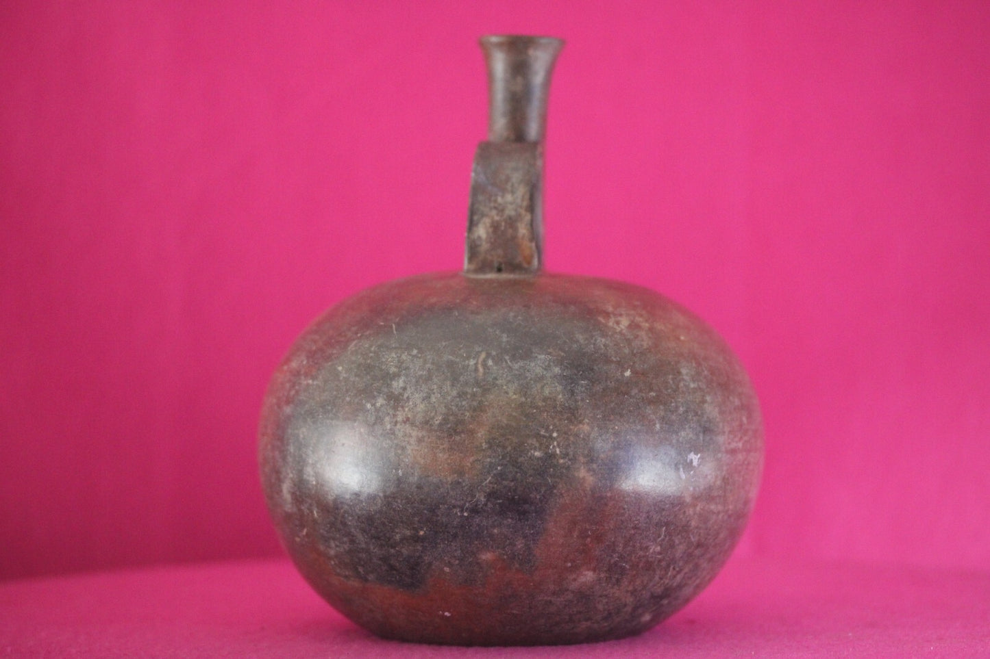 Museum Exhibited Authentic Pre Columbian Artifact Rare Chorerra Bottle COA T111