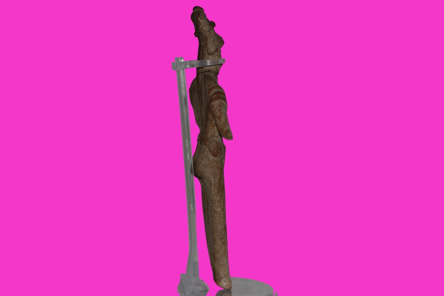 Pre Columbian Artifact Big 8 Inch Shaft Tomb Figure Colima Mexico 100 BC COA 243