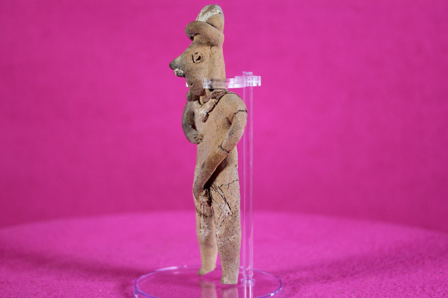 Authentic Pre Columbian Artifact Tomb Figure Colima Ex Arte Primitivo COA T74