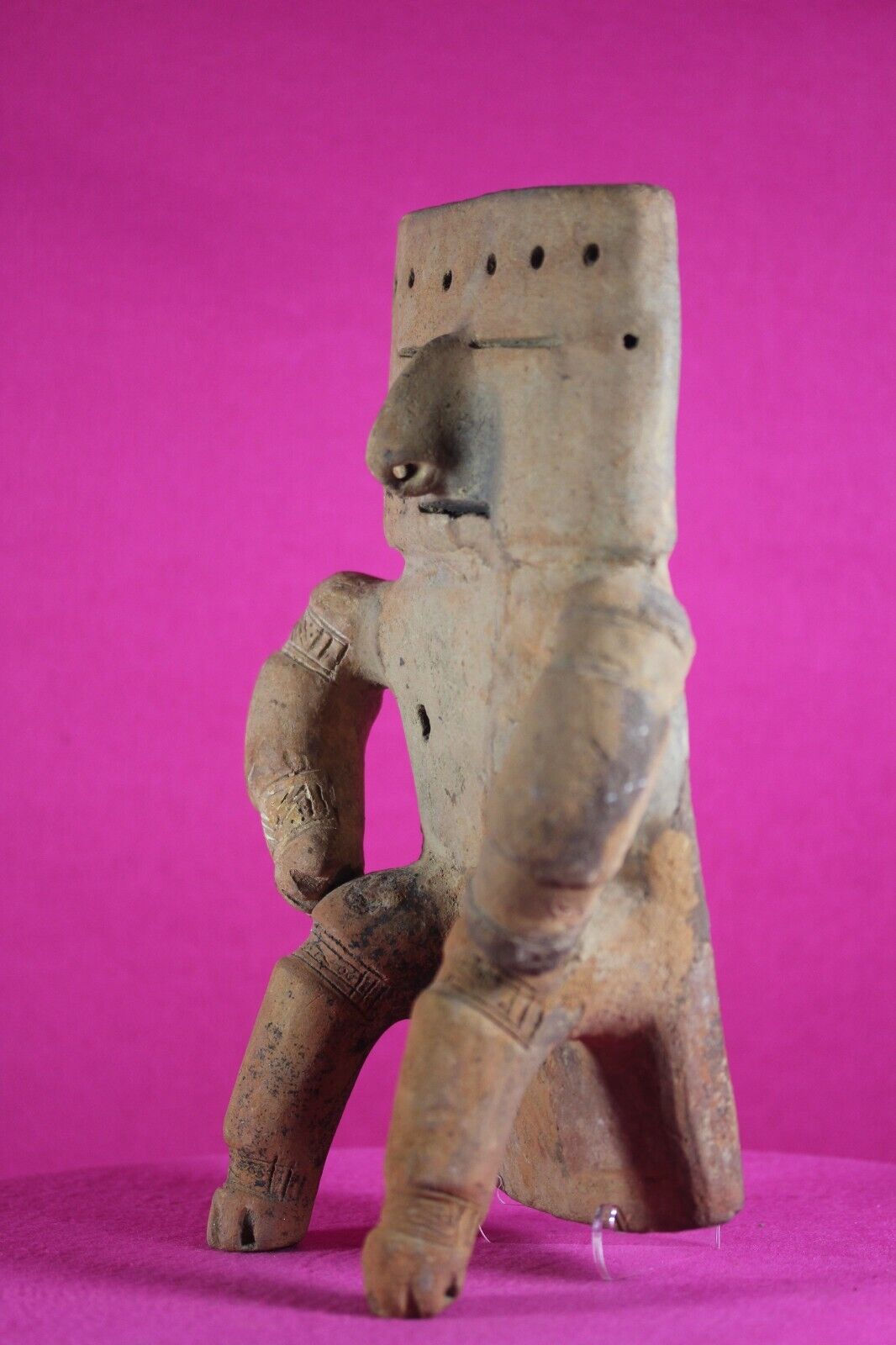 Authentic Pre Columbian Artifact Quimbaya Retablo Columbia 800-1300 AD COA J83