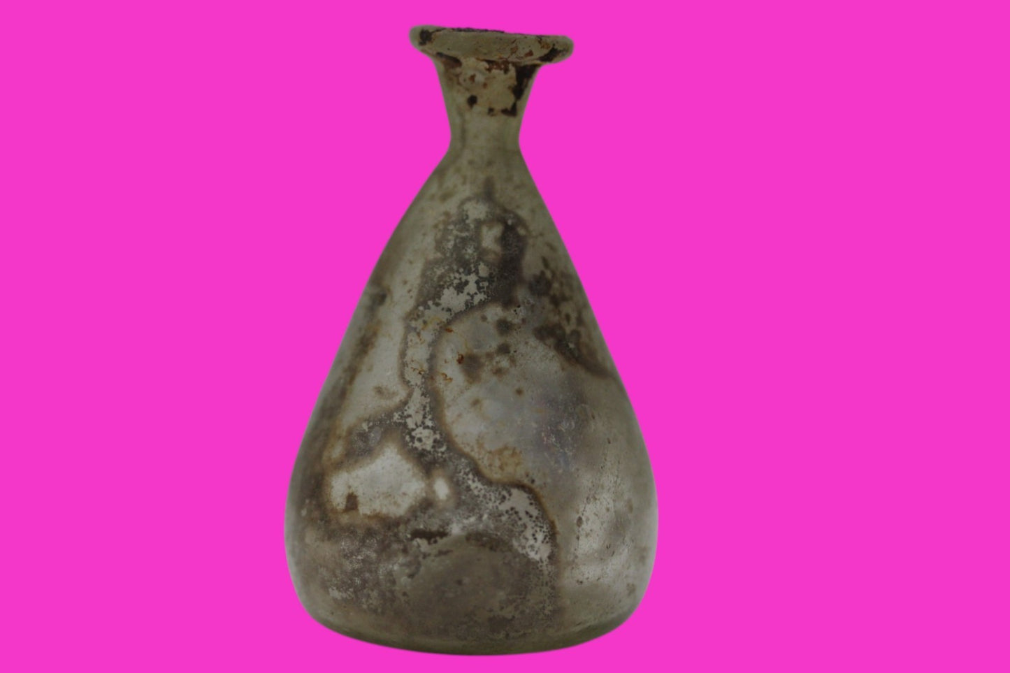 Authentic Ancient Holy Land Artifact Glass Bottle 100-300 AD Roman Era COA J08
