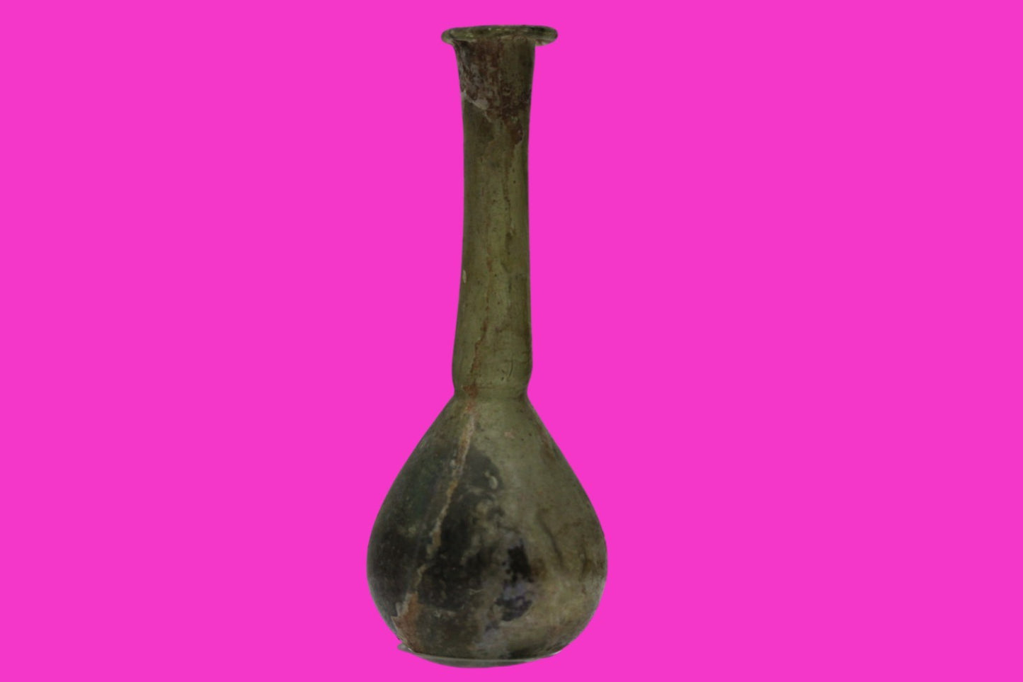Authentic Ancient Holy Land Artifact Glass Bottle 100-300 AD Roman Era COA J20