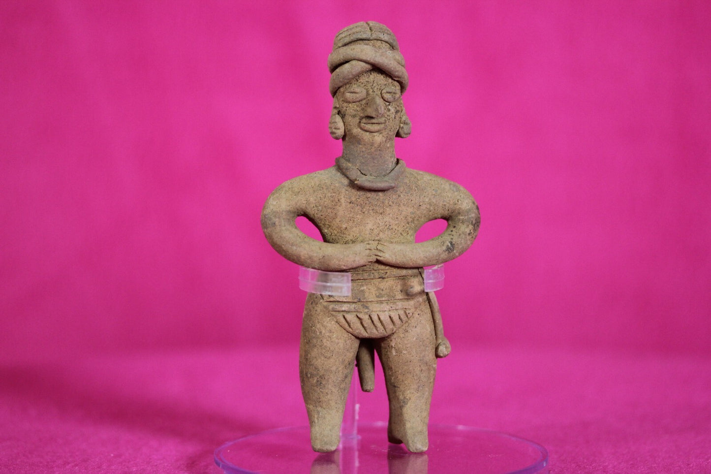 Authentic Pre Columbian Artifact Tomb Figure Colima Mexico 200 BC-500 AD COA T99