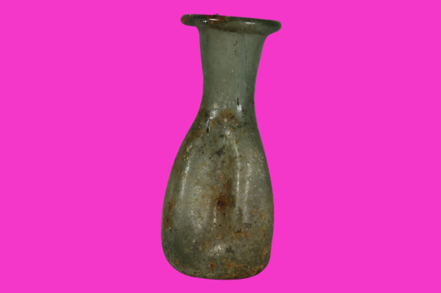 Holy Land Artifact Authentic Ancient Glass Bottle 100-300 AD Roman Era COA J10