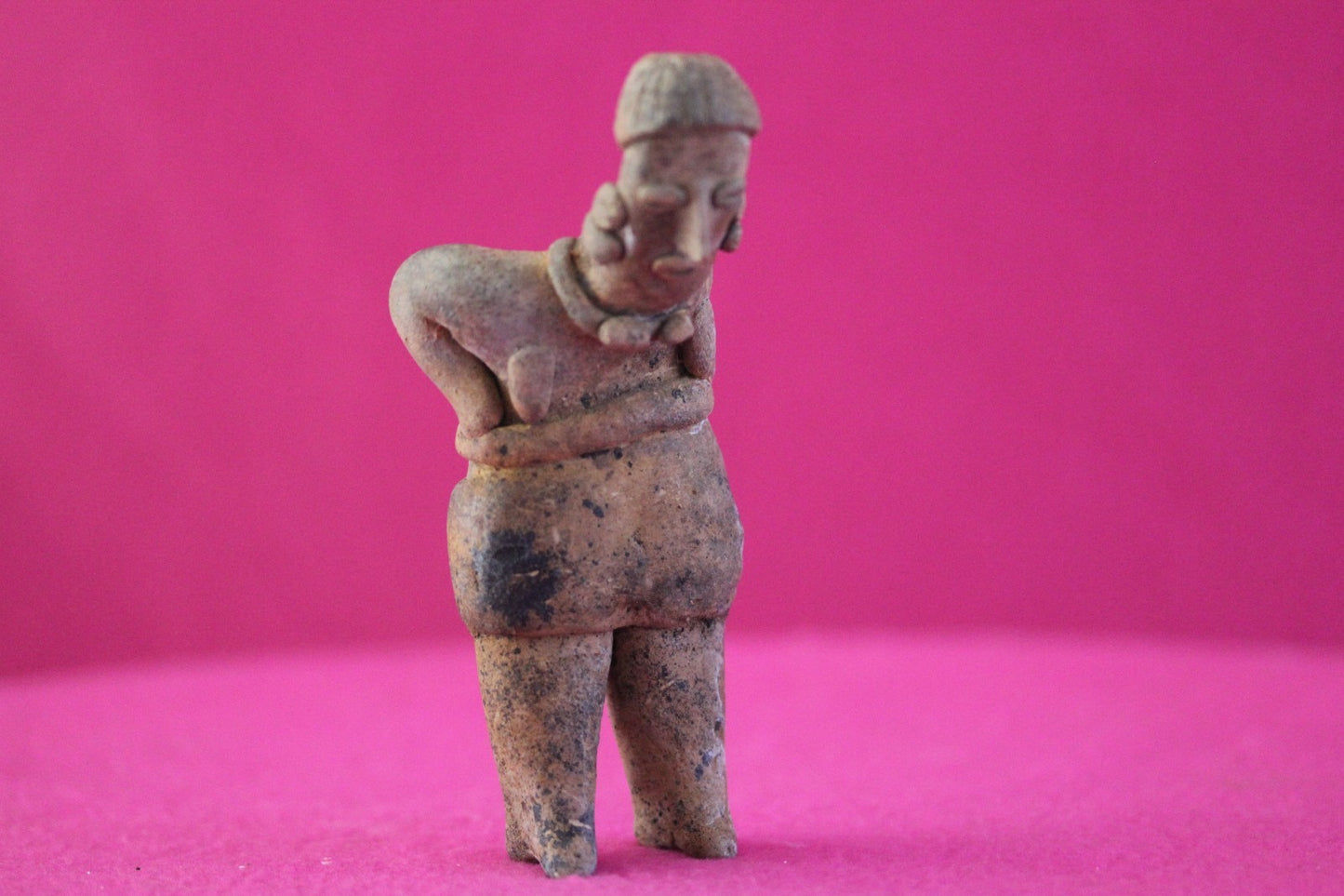 Authentic Pre Columbian Artifact Rare Grandma Tomb Figure Colima Mexico COA 201