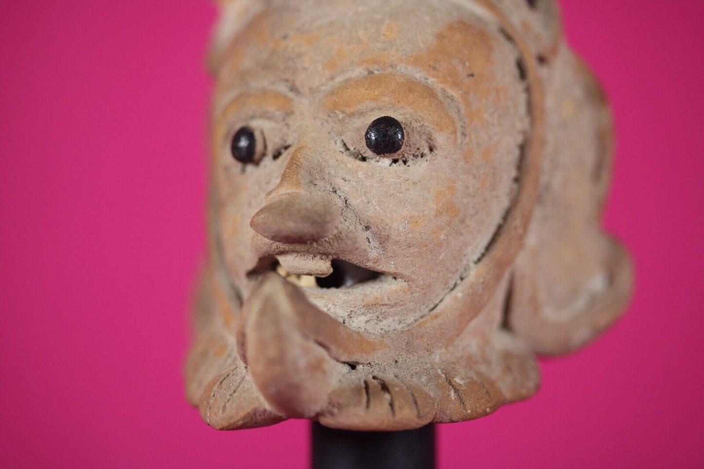 Ex Actor Kirk Douglas Authentic Pre Columbian Artifact Veracruz Helmet COA T112