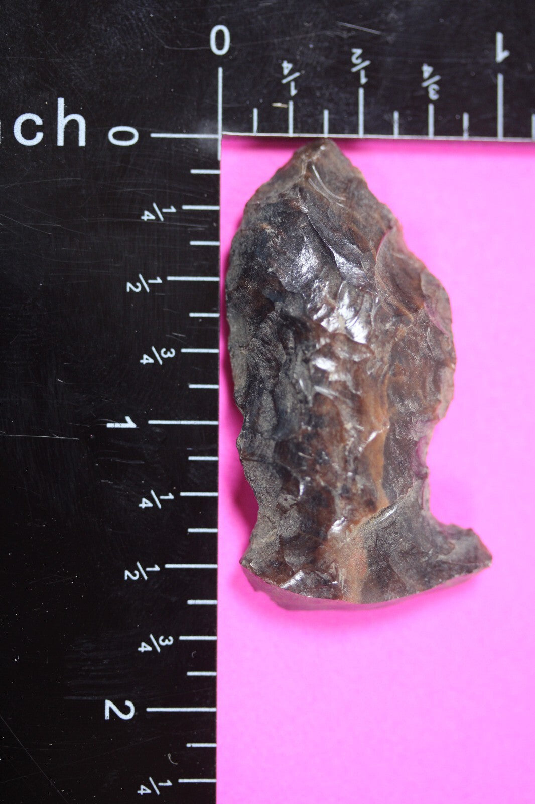 Authentic Pre Columbian Artifact Aztec Arrowhead Battle of Mexico City COA 54