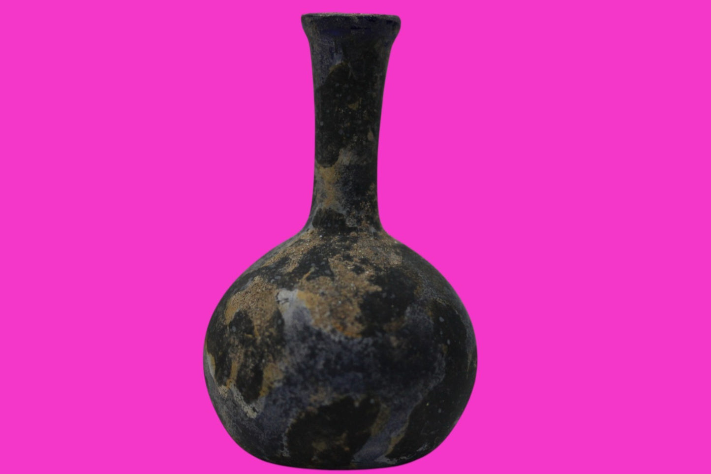 Holy Land Artifact Authentic Ancient Glass Bottle 100-300 AD Roman Era COA J21