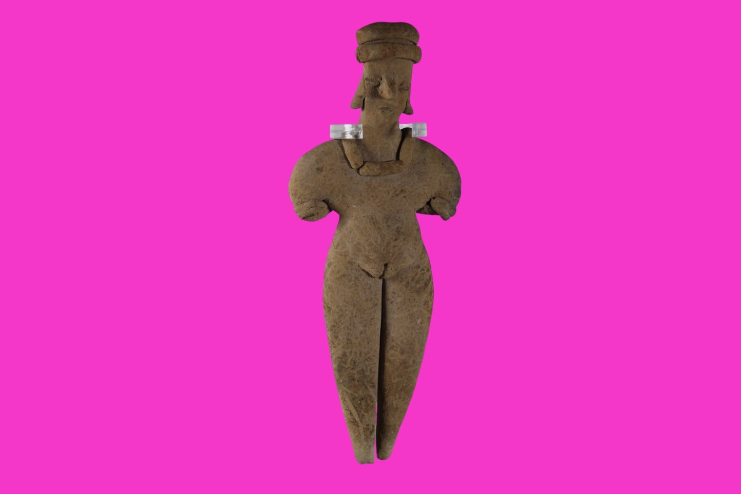 Pre Columbian Artifact 7 in Female Shaft Tomb Figure Colima Mexico 100BC COA 278